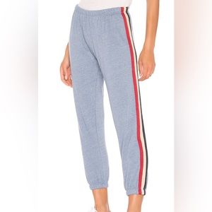 SPIRITUAL GANGSTER DUSK BLUE WITH STRIPE JUMPSUIT SET